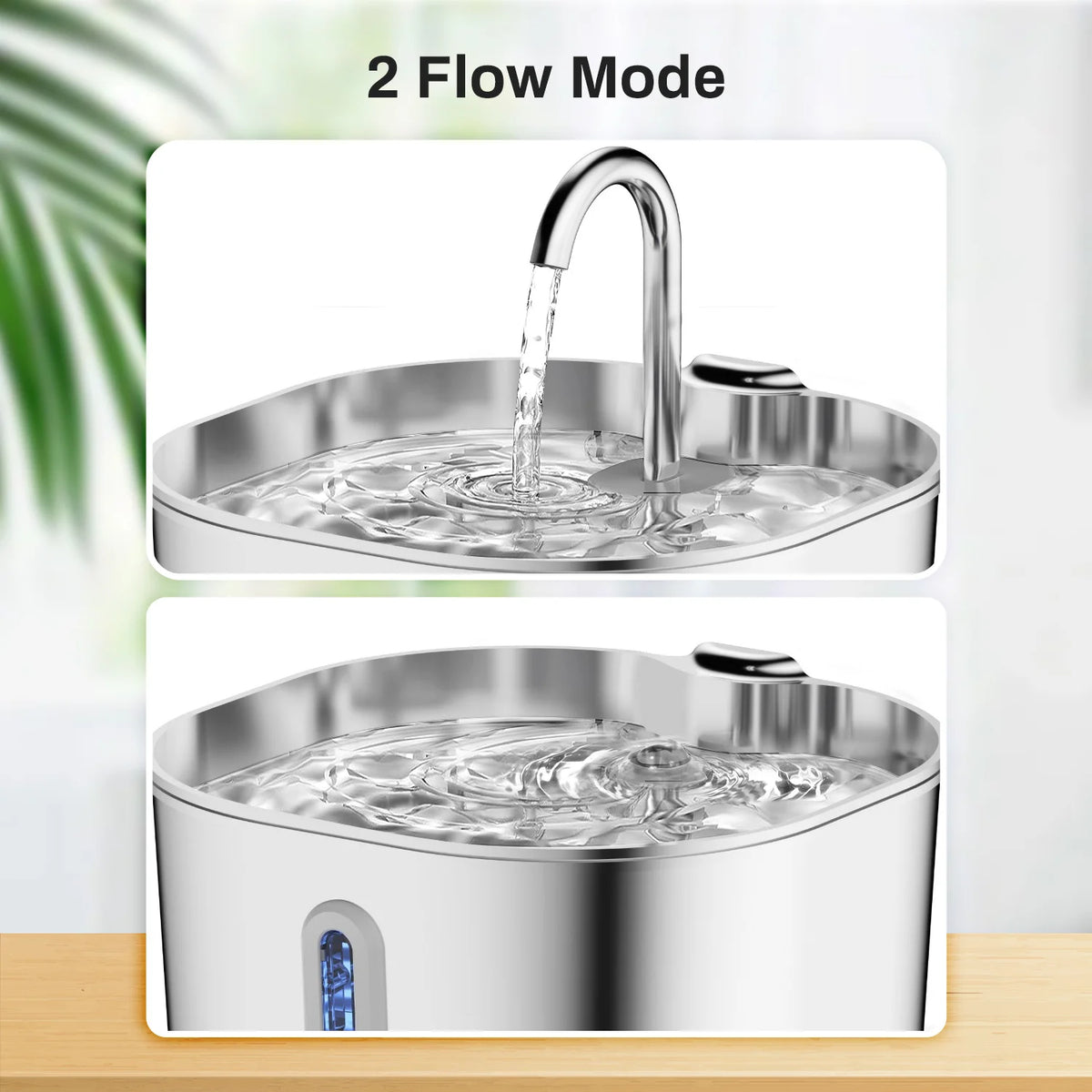 Pawlio Stainless Steel 2.2L Dog or Cat Water Fountain
