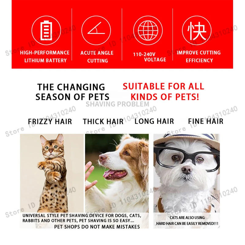 Pawlio Pet Grooming Clipper Kit