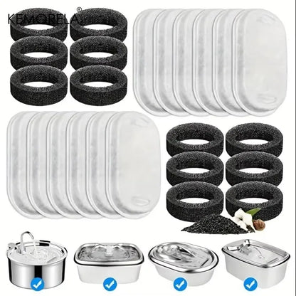 Pawlio Replacement Filters for 2.2L Pet Water Fountain
