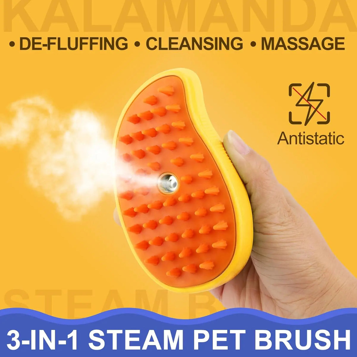 Pawlio 3-in-1 Steam Grooming Brush