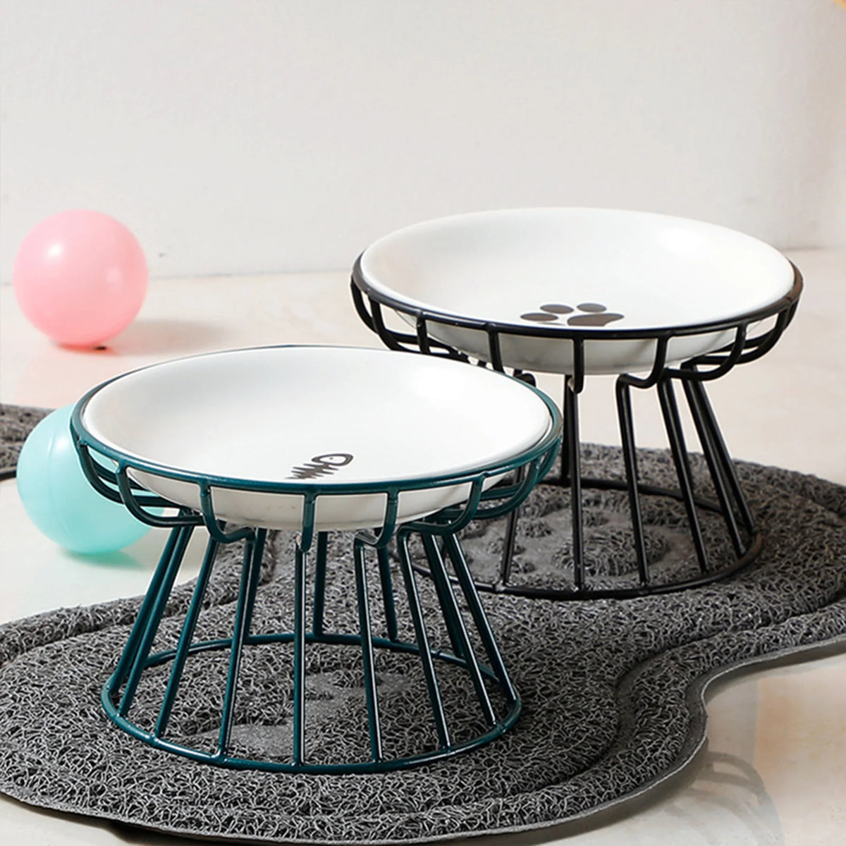 Pawlio Elevated Ceramic Pet Bowl