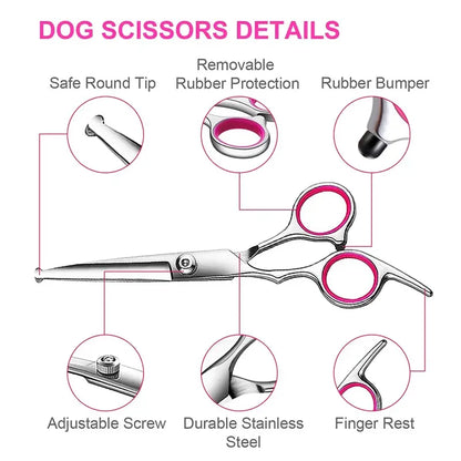 Pawlio Pet Grooming Scissors Set